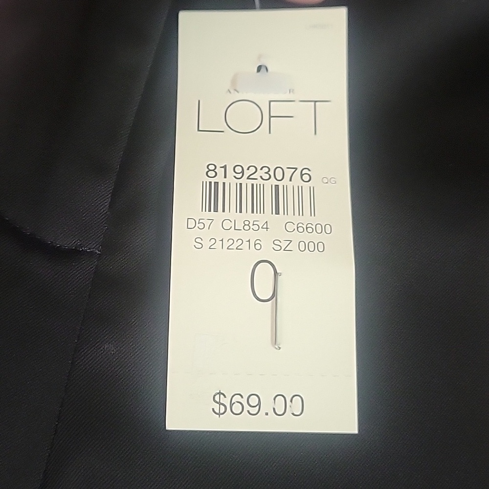 NWT LOFT Marisa Black Dress Pants - Picture 4 of 4